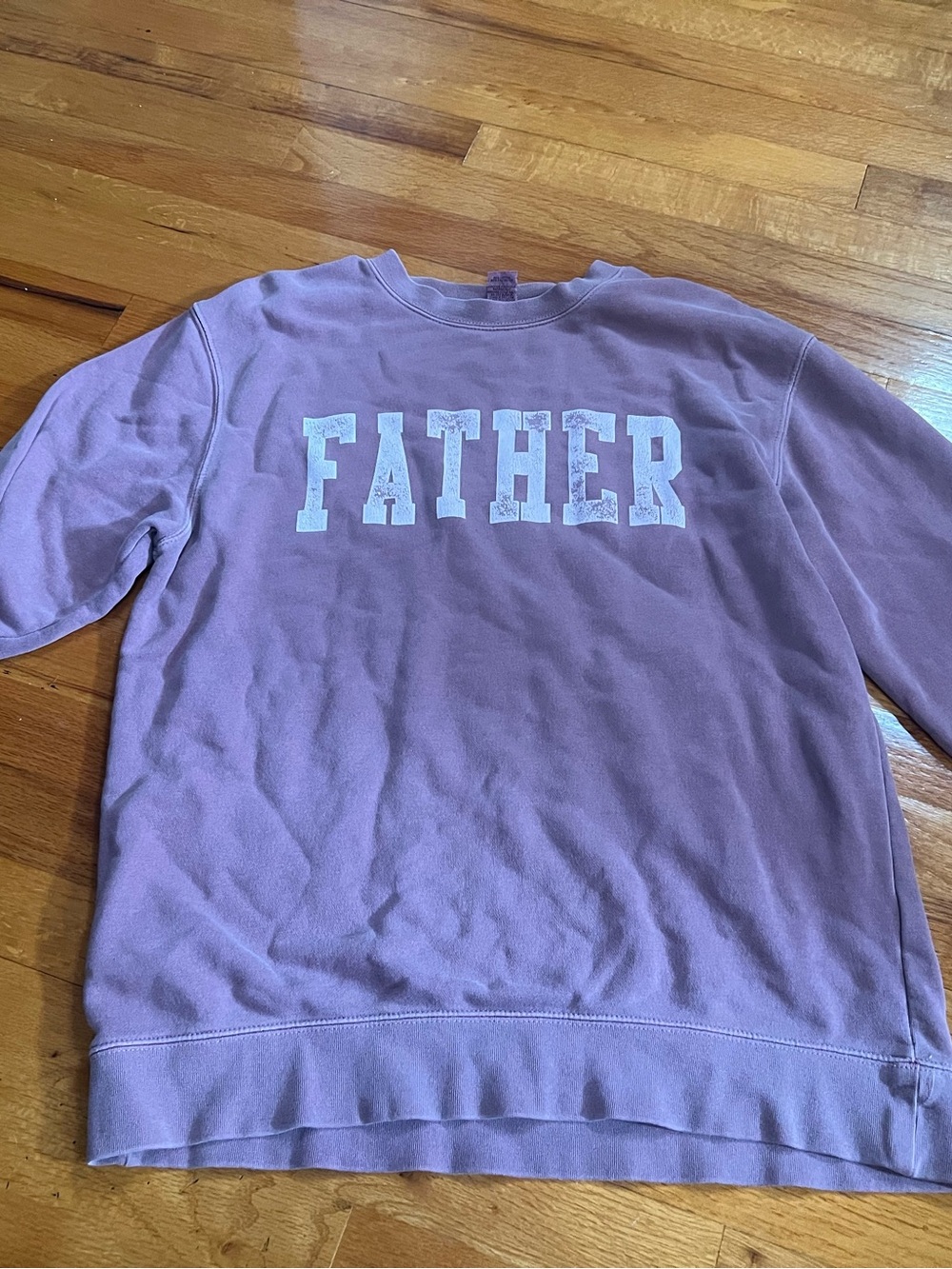 Call her daddy Crewneck Sweatshirt with 'FATHER' Graphic